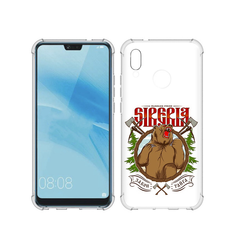 

Чехол MyPads Tocco для Huawei P20 Lite Тайга (PT130405.51.168), Прозрачный, Tocco