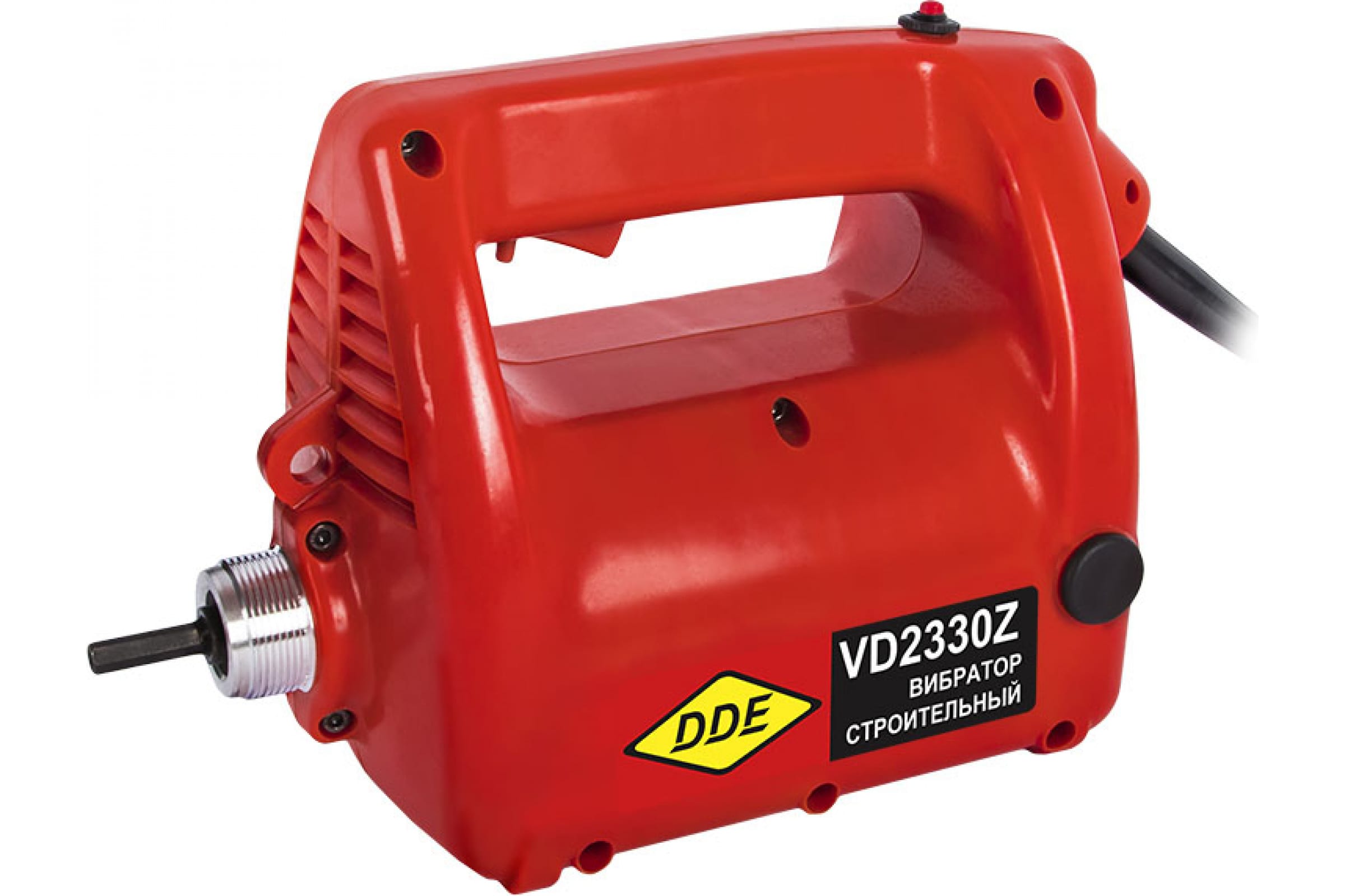 Вибратор глубинный DDE VD2330Z (2330 ВТ,18000 об мин,6,5 кг, вал ZX45 2 м -6 м) VD2330Z