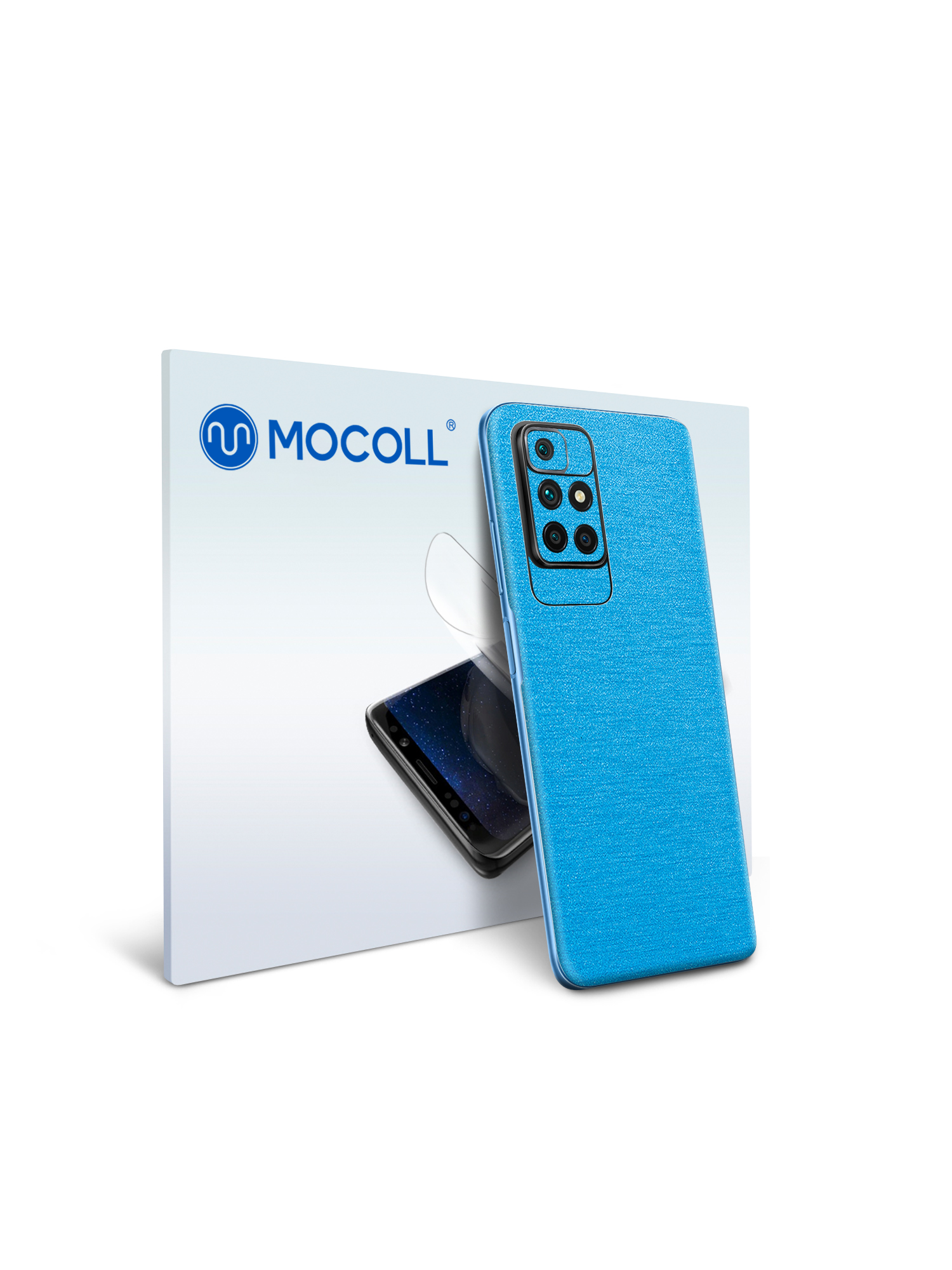 

Пленка защитная MOCOLL для задней панели Samsung Galaxy M12 Металлик Голубой