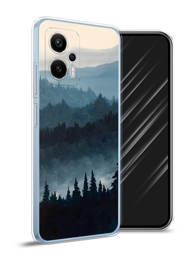 

Чехол Awog на Redmi Note 12T Pro "Туманные горы", Бежевый;серый;черный, 319150-4