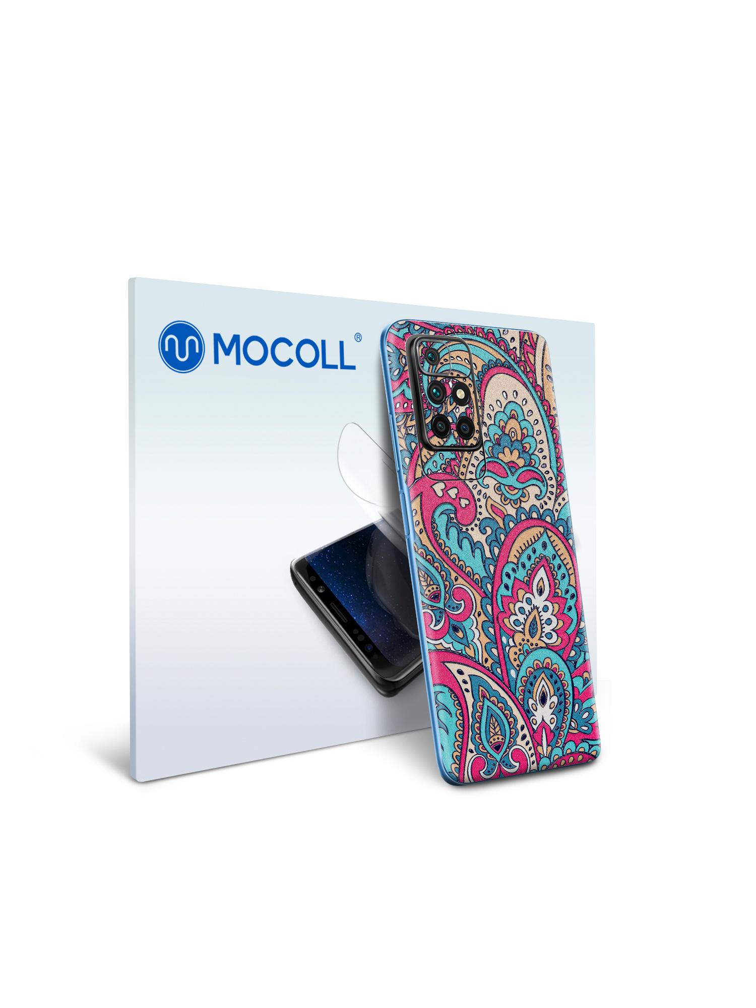 

Пленка защитная MOCOLL для задней панели Samsung Galaxy M12 Богемный узор Пейсли
