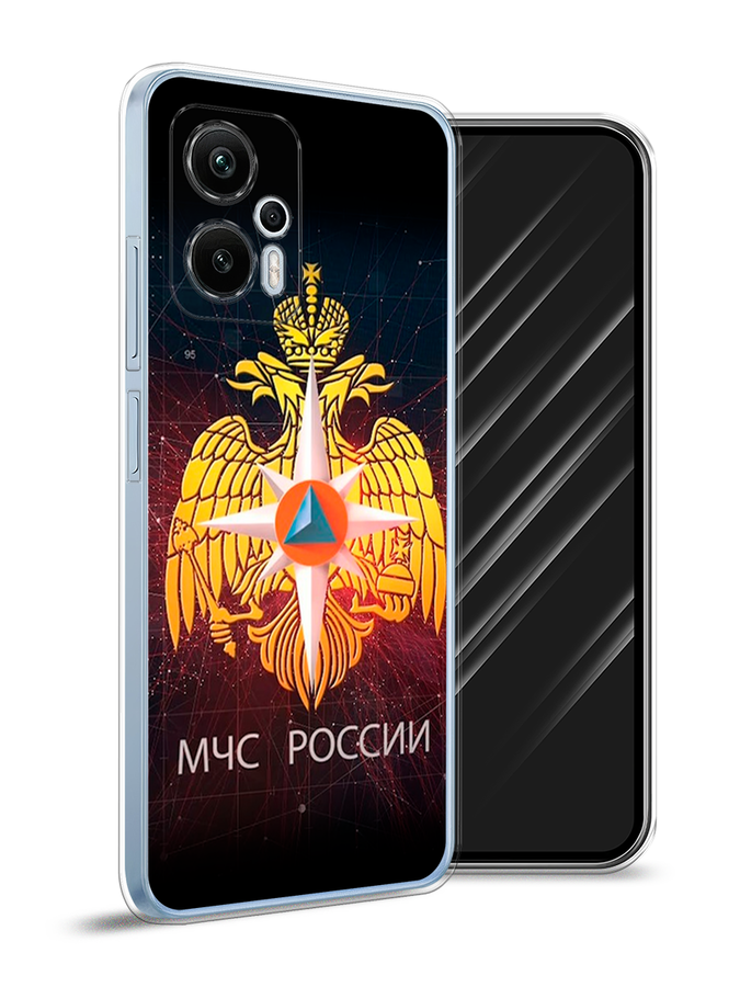 

Чехол Awog на Redmi Note 12T Pro "МЧС России", Черный;желтый;красный, 319150-5