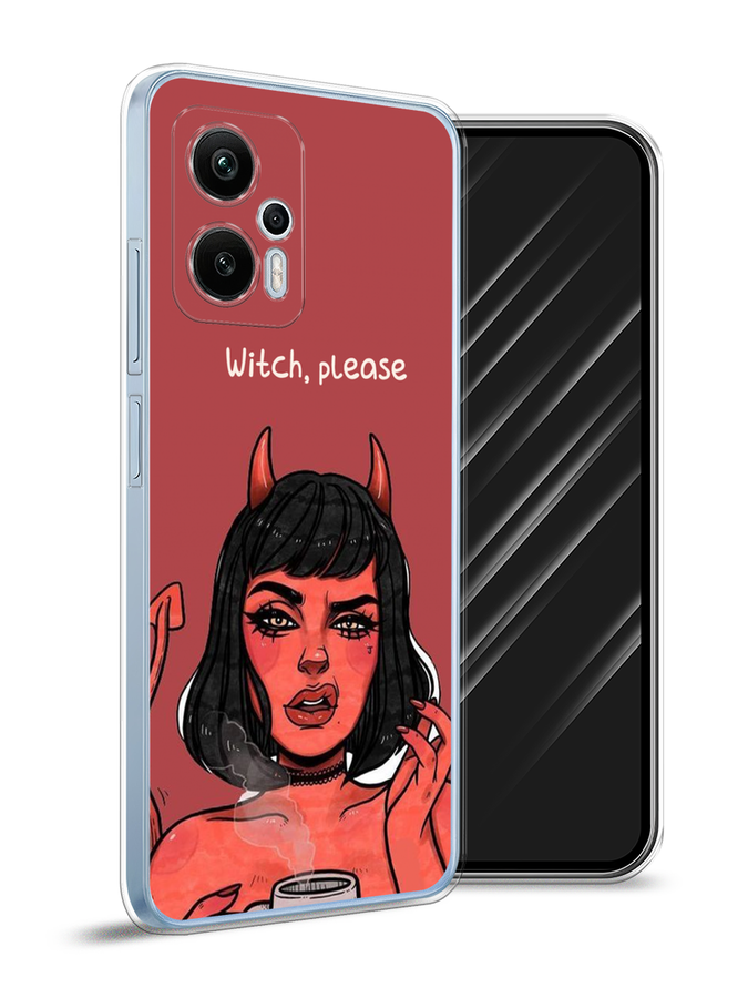 

Чехол Awog на Redmi Note 12T Pro "Evil Girl", Бордовый;черный, 319150-6