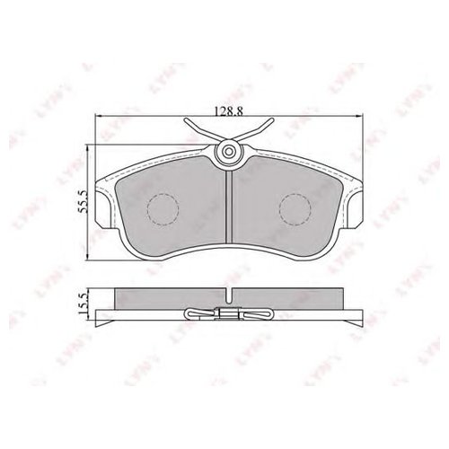 

Комплект передних тормозных колодок Lynx bd5735 для Nissan Almera II, Primera