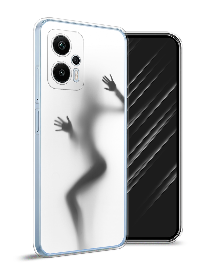 

Чехол Awog на Redmi Note 12T Pro "Девушка в душе", Серый;белый;черный, 319150-7