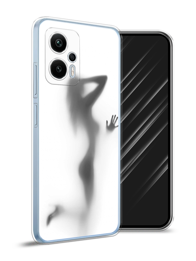 

Чехол Awog на Redmi Note 12T Pro "Стекло в душе", Белый;серый;черный, 319150-7