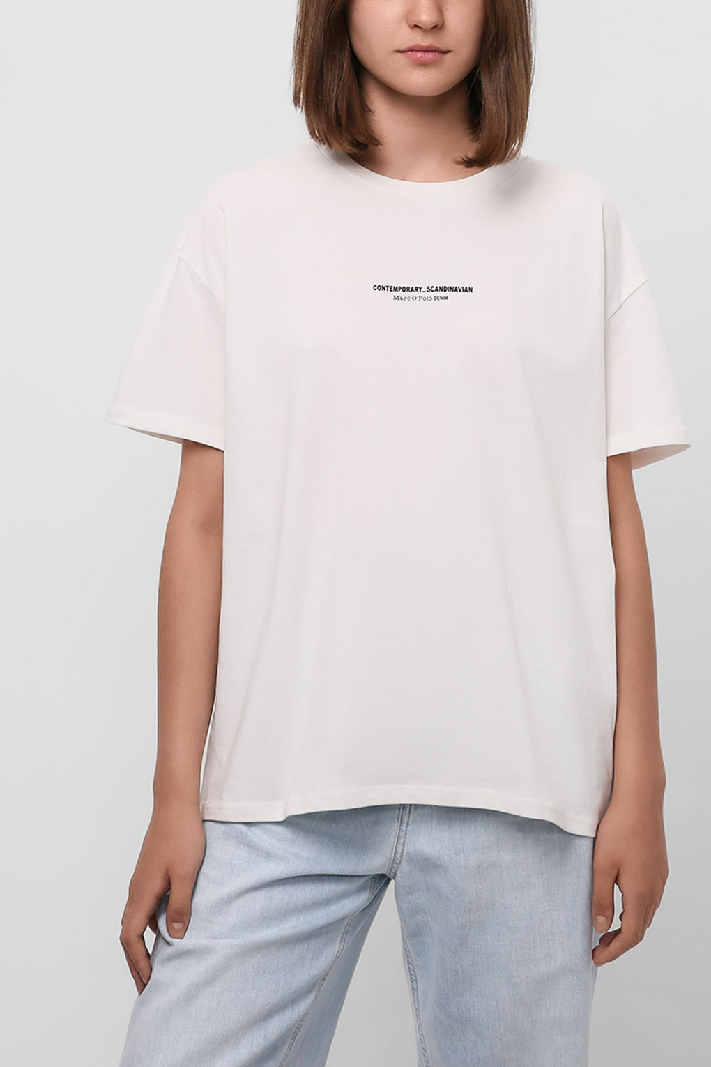 

Футболка женская Marc O'Polo Denim 247244151039 белая M, 247244151039