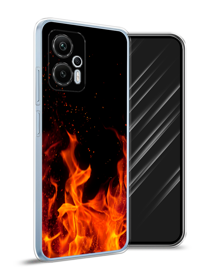 

Чехол Awog на Redmi Note 12T Pro "Все в огне", Оранжевый;черный, 319150-4