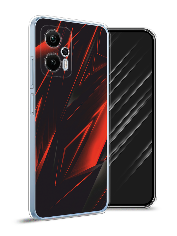 

Чехол Awog на Redmi Note 12T Pro "Игровой фон", Бордовый;красный;черный, 319150-3