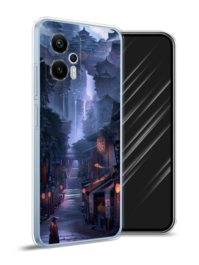 

Чехол Awog на Redmi Note 12T Pro "Одинокий самурай", Синий;черный;коричневый, 319150-10