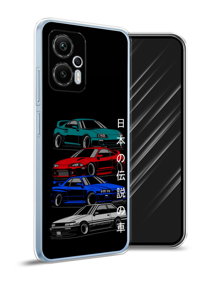 

Чехол Awog на Redmi Note 12T Pro "JDM Legend cars", Зеленый;красный;синий, 319150-5