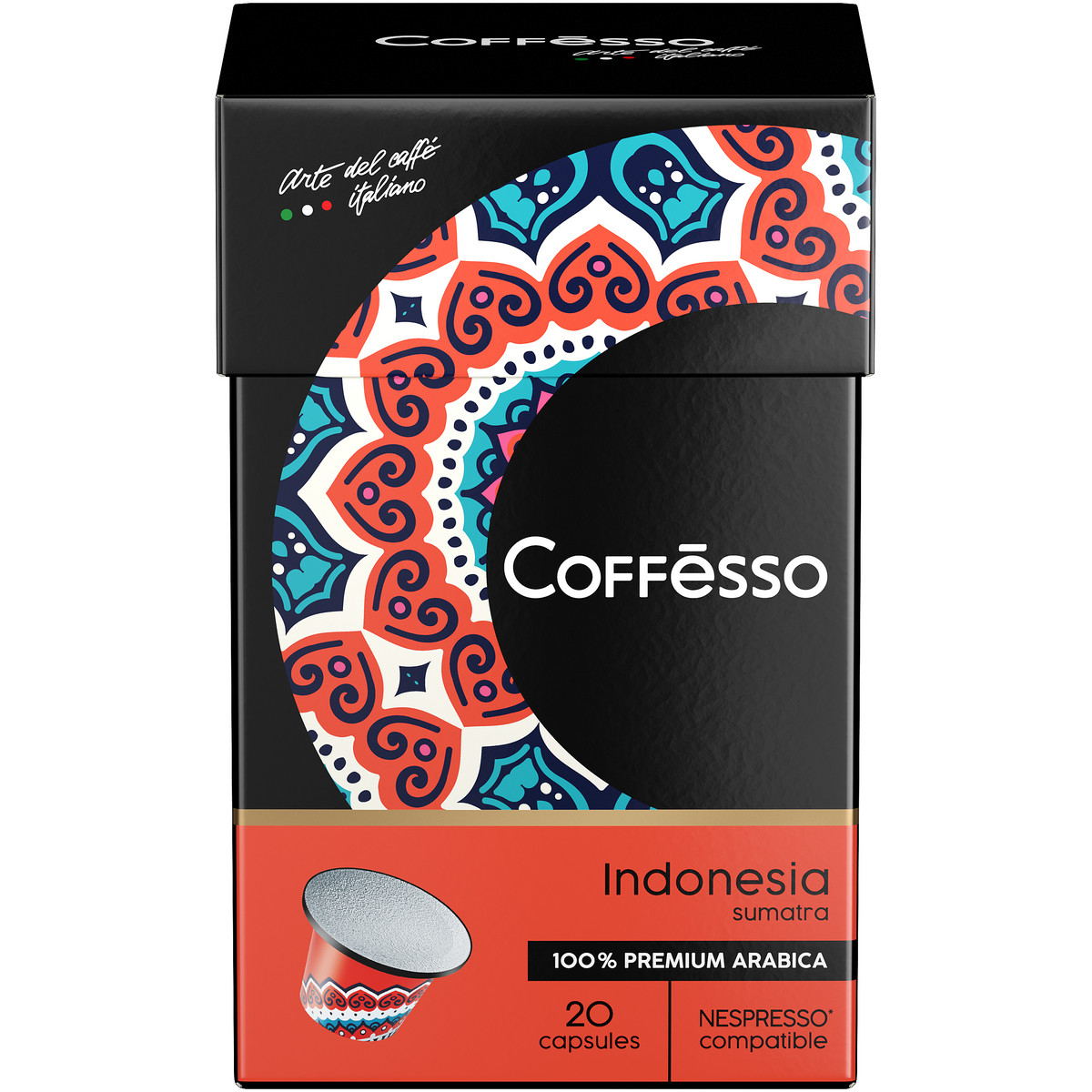 фото Кофе в капсулах coffesso "indonesia", для кофемашины nespresso, 20 шт