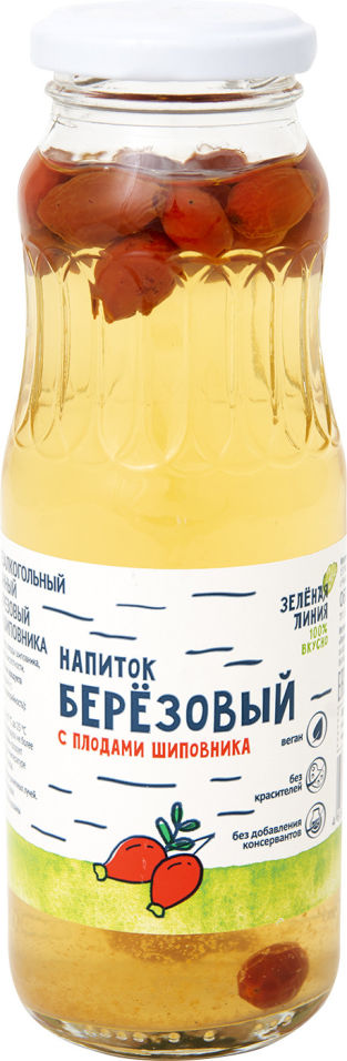 

Напиток Зеленая линия Березовый с плодами шиповника 250 мл