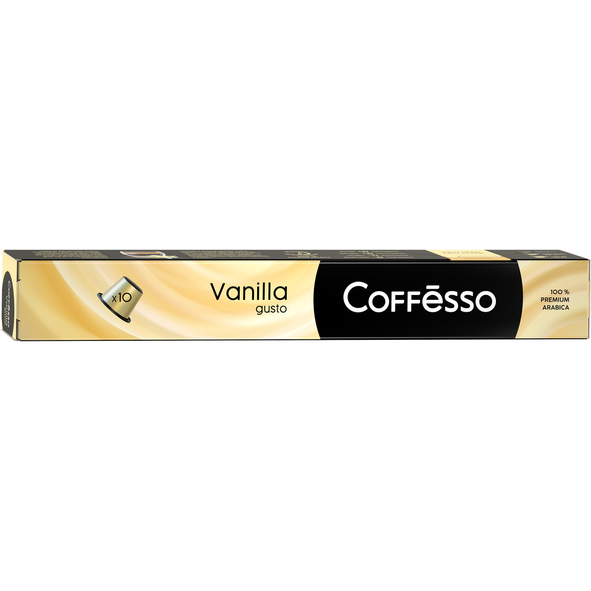 фото Кофе в капсулах coffesso "vanilla", для кофемашины nespresso, ароматизированный, 10 шт