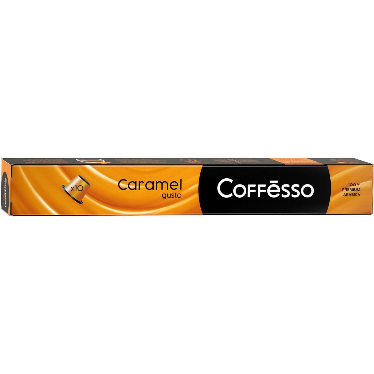фото Кофе в капсулах coffesso "caramel", для кофемашины nespresso, ароматизированный, 10 шт