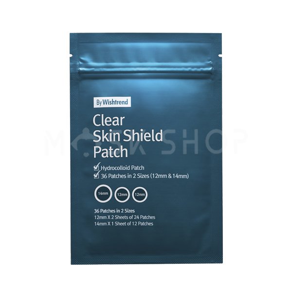 фото Патчи от прыщей и воспалений by wishtrend clear skin shield patch