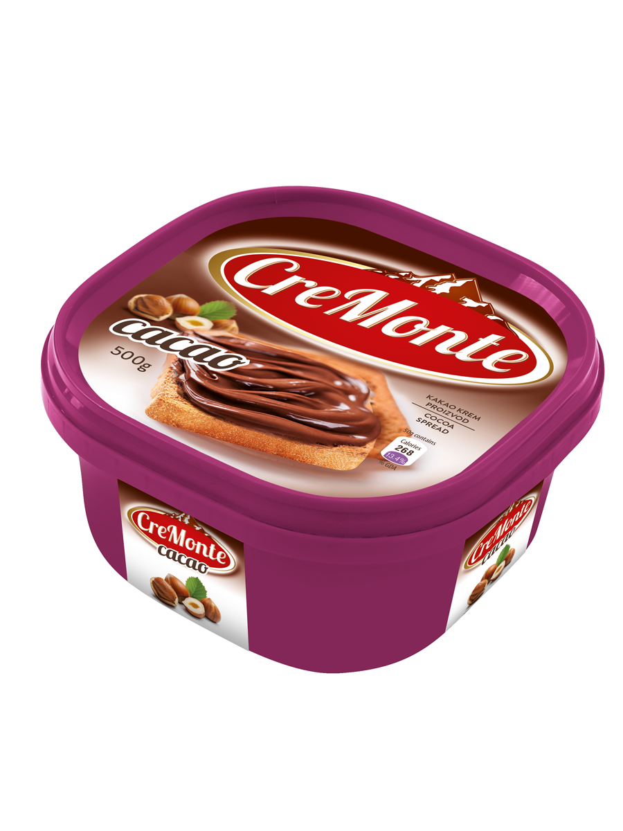 

Паста CreMonte Cacao орехово-шоколадная с добавлением какао 500 г