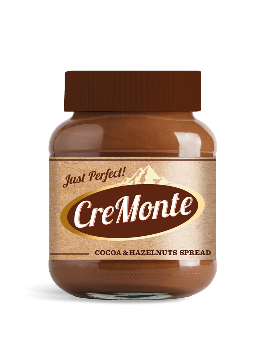 Паста CreMonte Cacao орехово-шоколадная с добавлением какао 13%, ореха стекло 400 г