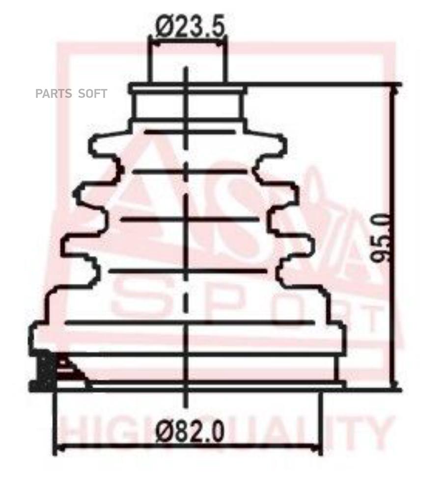 ASVA ПЫЛЬНИК ШРУСА К-Т ASVA ASBT2120 1321₽