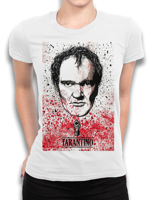 фото Футболка женская design heroes quentin tarantino - квентин тарантино белая 2xl