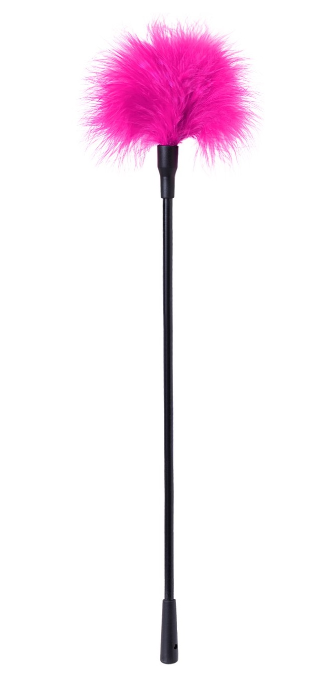 Щекоталка с розовым пушком на кончике