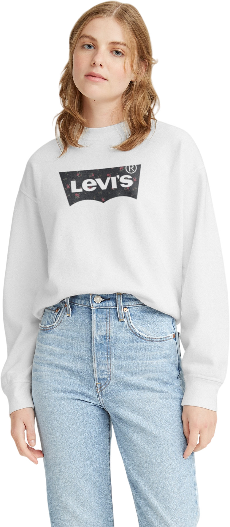 Свитшот женский Levi's GRAPHIC STANDARD CREW WHITES белый XS