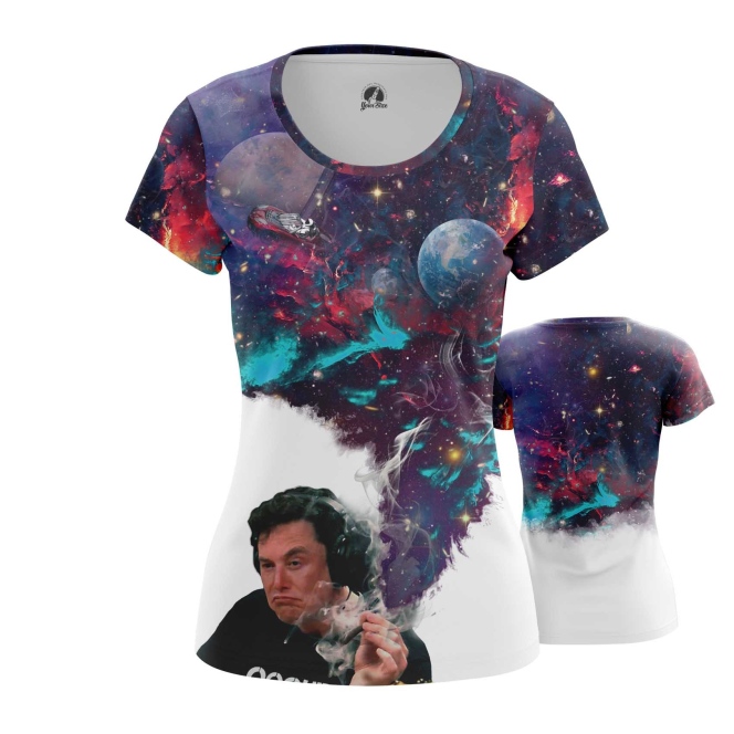 

Футболка женская teestore Илон Маск курит фиолетовая 3XL, Фиолетовый, Илон Маск курит