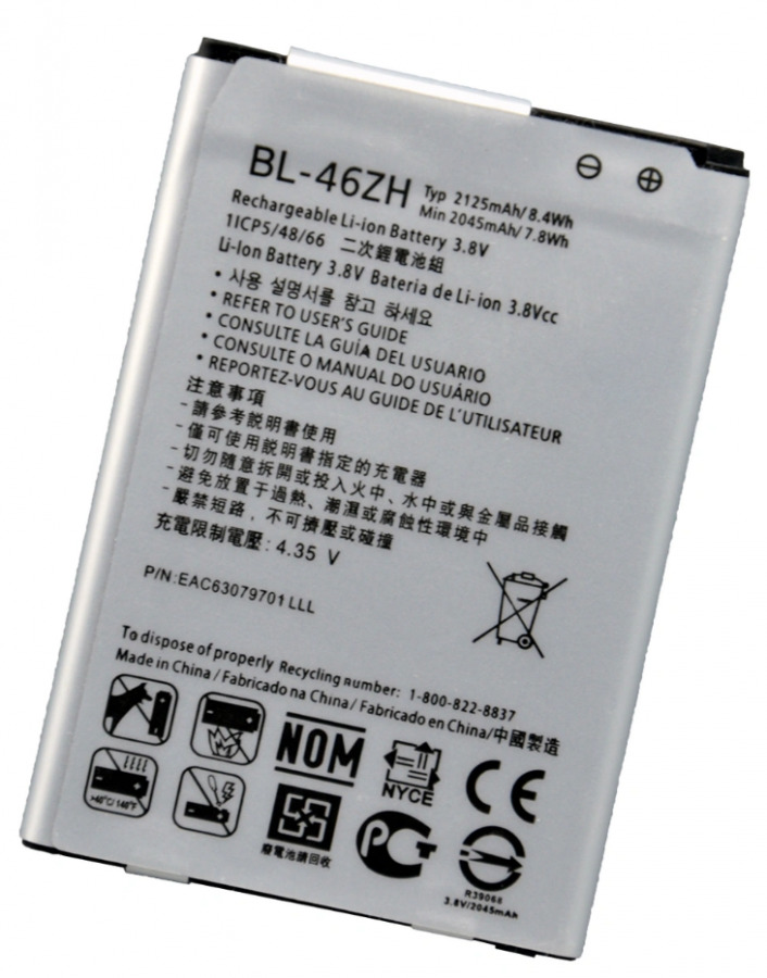 

Аккумулятор для телефона SSEKB BL-46ZH для LG 2125 мА/ч, BL-46ZH