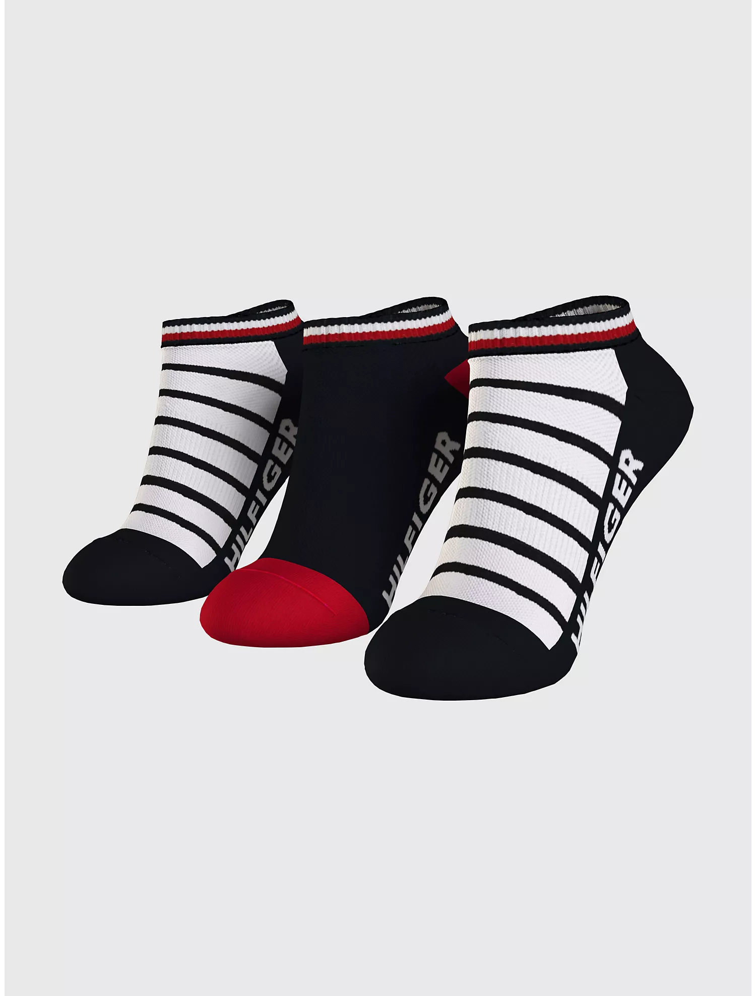 Комплект носков женских Tommy Hilfiger 69J8231 черных one size 3 пары
