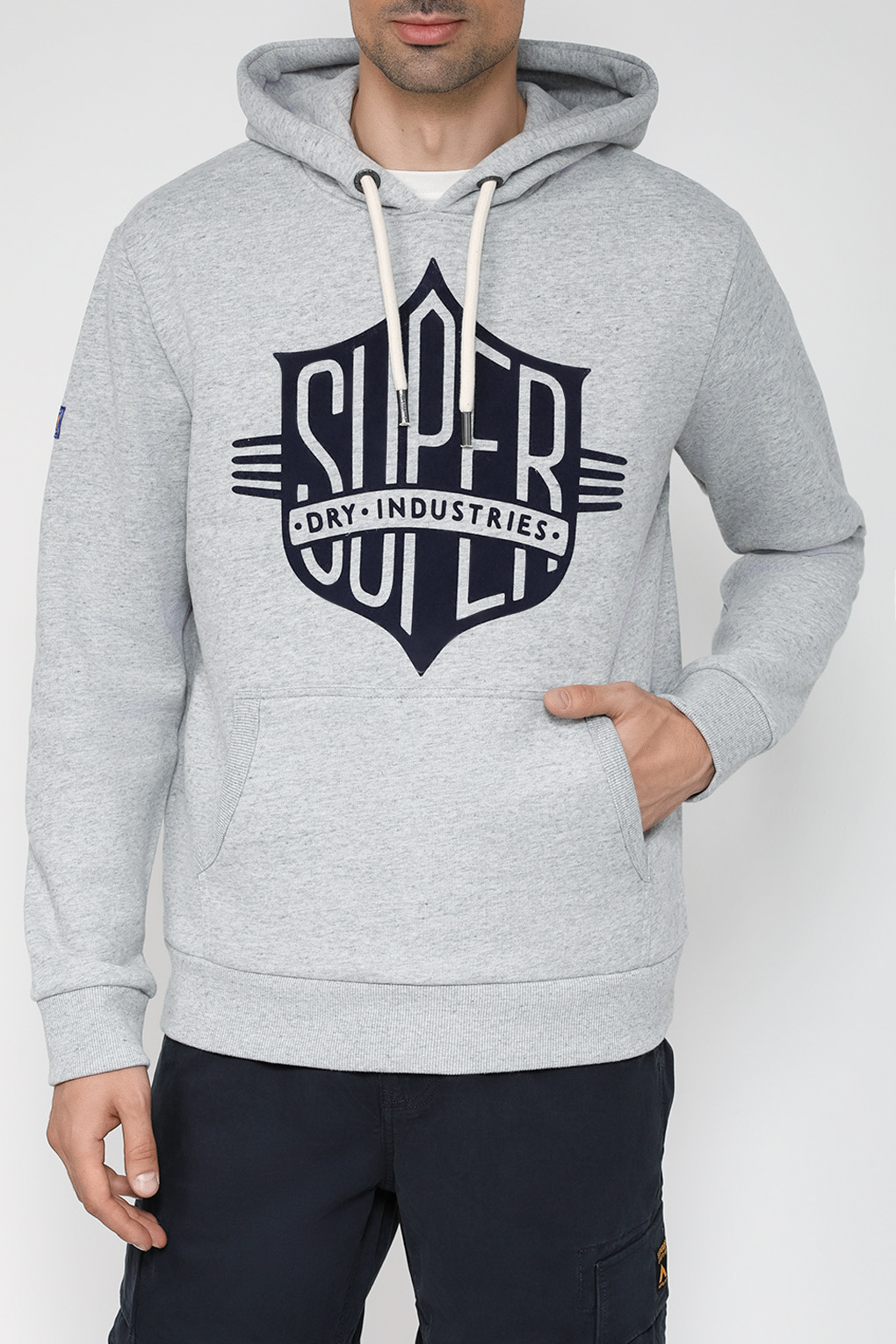 

Худи мужское Superdry M2012298A серое XL, Серый, M2012298A
