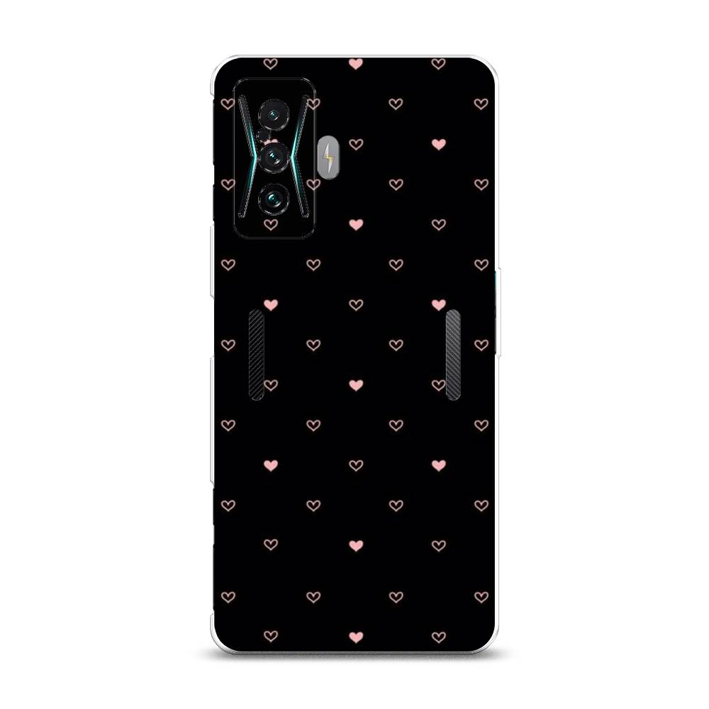 

Чехол Awog на Xiaomi Redmi K50 GE/F4 GT "Черный фон и сердечки", Разноцветный, 314350-3