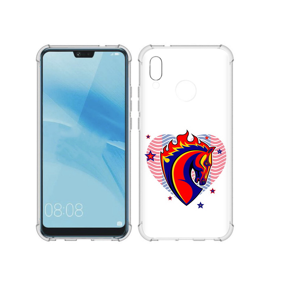

Чехол MyPads Tocco для Huawei P20 Lite ФК ЦСЛ Лошадь (PT130405.51.180), Прозрачный, Tocco