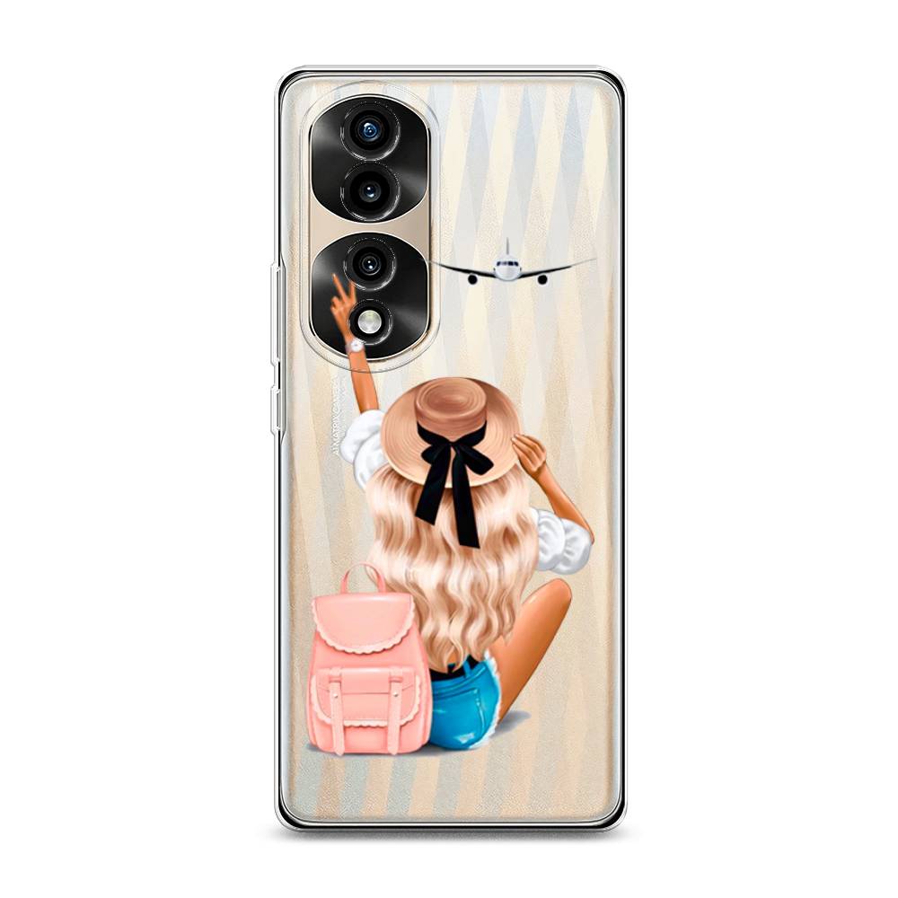 

Силиконовый чехол "Автостопом самолетом" на Honor 70 Pro, 6108350-7