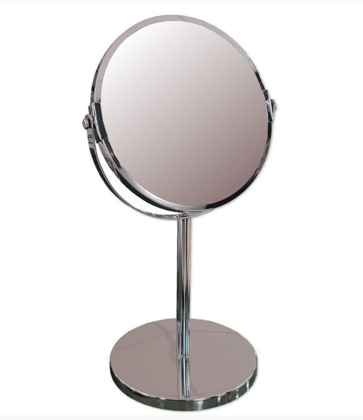 фото Зеркало настольное санакс 75274, зеркало с двойным увеличением d17, (19х15х34.5)см