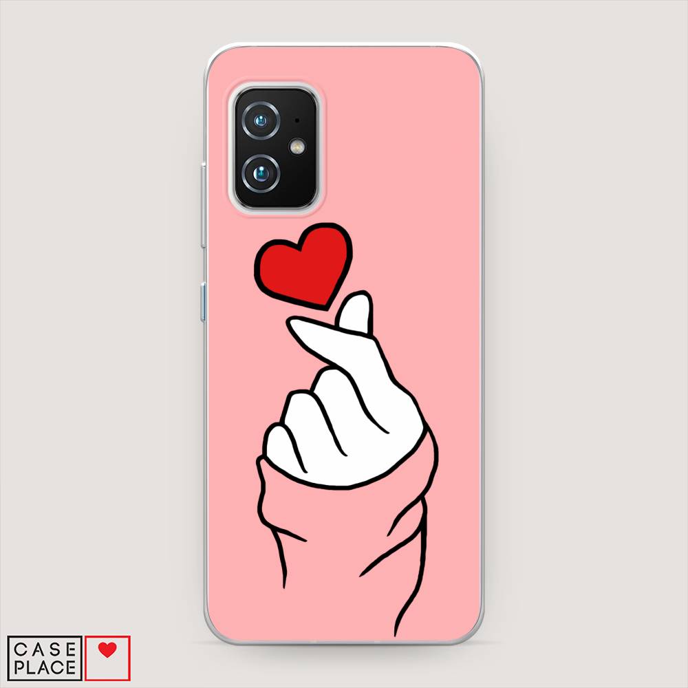 

Чехол Awog на Asus Zenfone 8 Mini "Милое сердечко", Белый;красный;черный, 44350-7