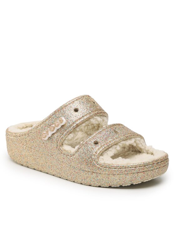 

Шлепанцы Classic Cozzzy Glitter Sandal 208124 Crocs золотой 37,5 EU, Classic Cozzzy Glitter Sandal 208124