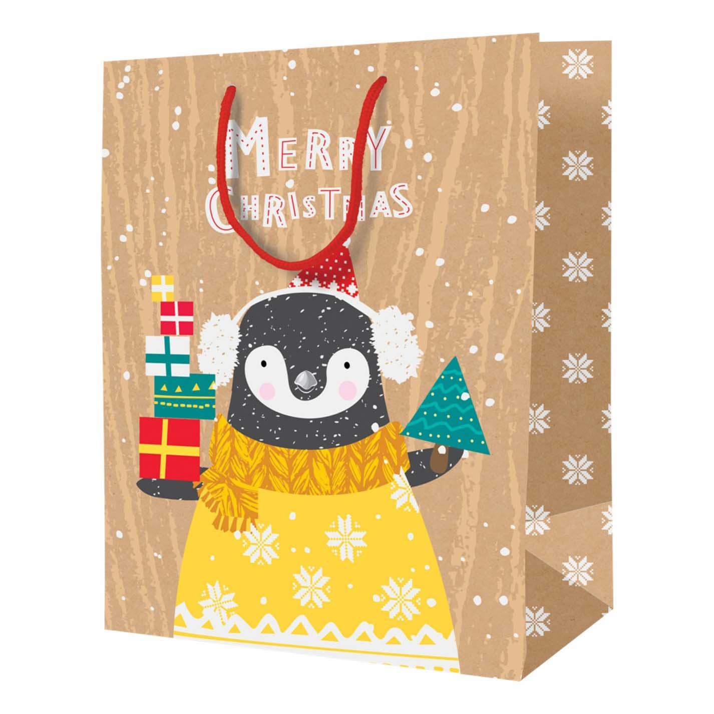 Пакет подарочный 18 х 23 х 10 см ArtSpace The Christmas penguin 48₽