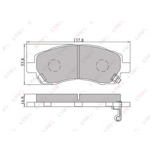 

Комплект передних тормозных колодок Lynx bd7105 для Subaru Impreza, Legacy II,III