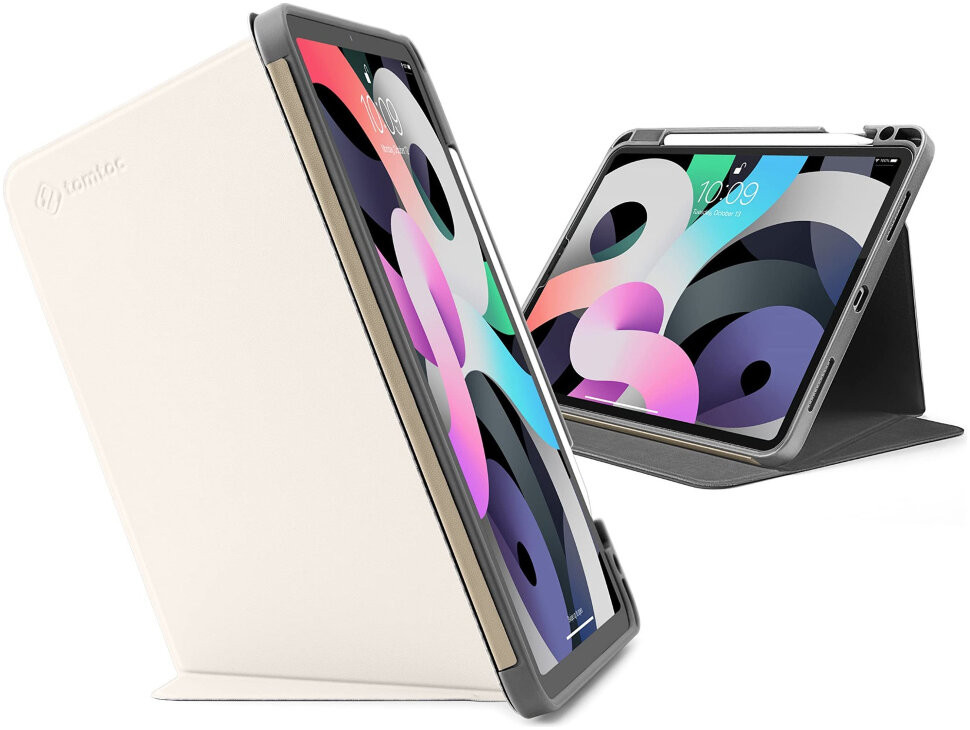 фото Чехол tomtoc tablet case для ipad air 4 10.9", цвет белый (b02-005w01)