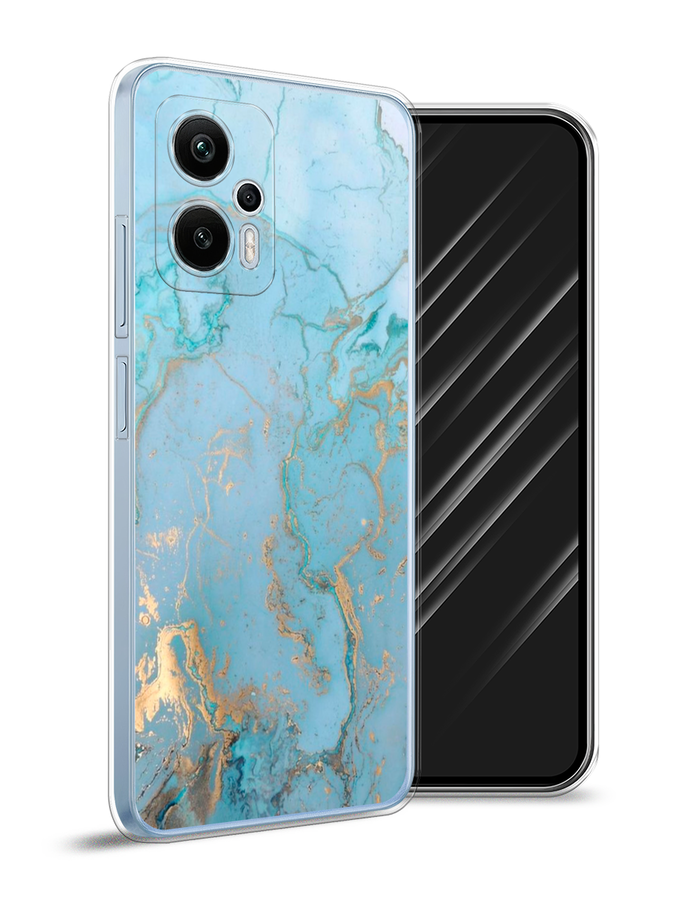 

Чехол Awog на Redmi Note 12T Pro "Голубой мрамор рисунок", 319150-3