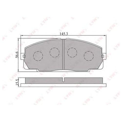 

Комплект передних тормозных колодок Lynx bd7508