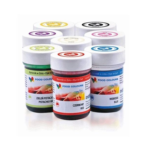 Краски гелевые Набор Food Colours, 8 цветов по 35 гр. WSG-8-set