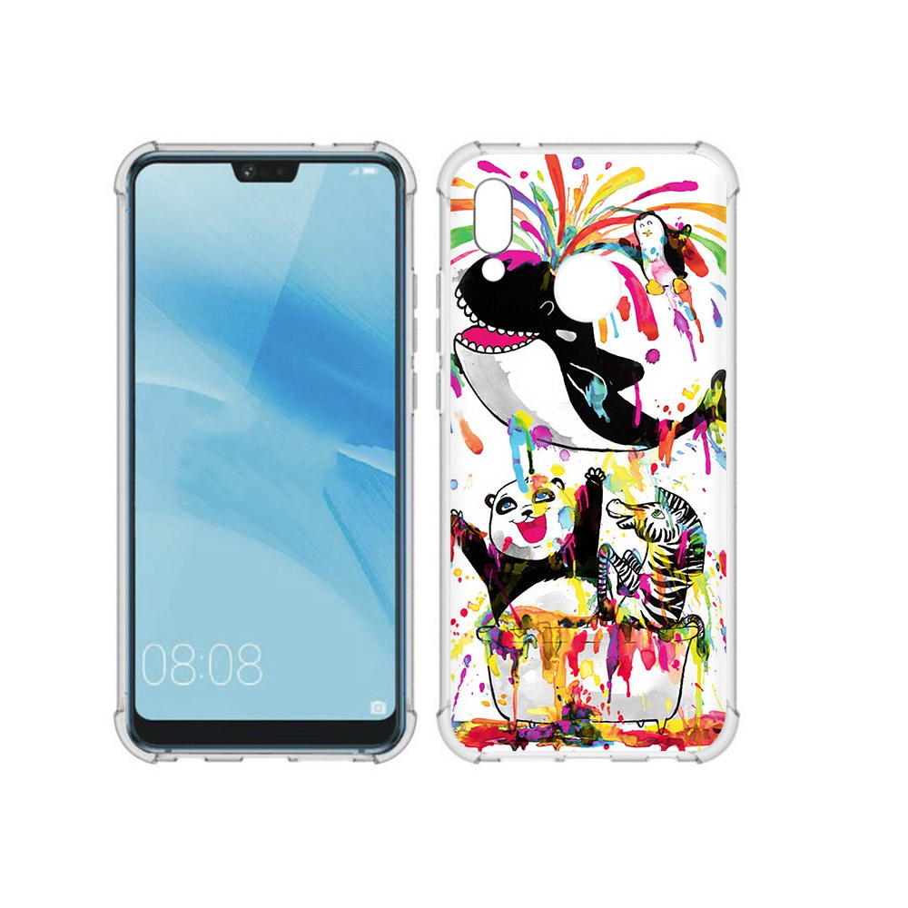 

Чехол MyPads Tocco для Huawei P20 Lite Хиппи кит (PT130405.51.191), Прозрачный, Tocco