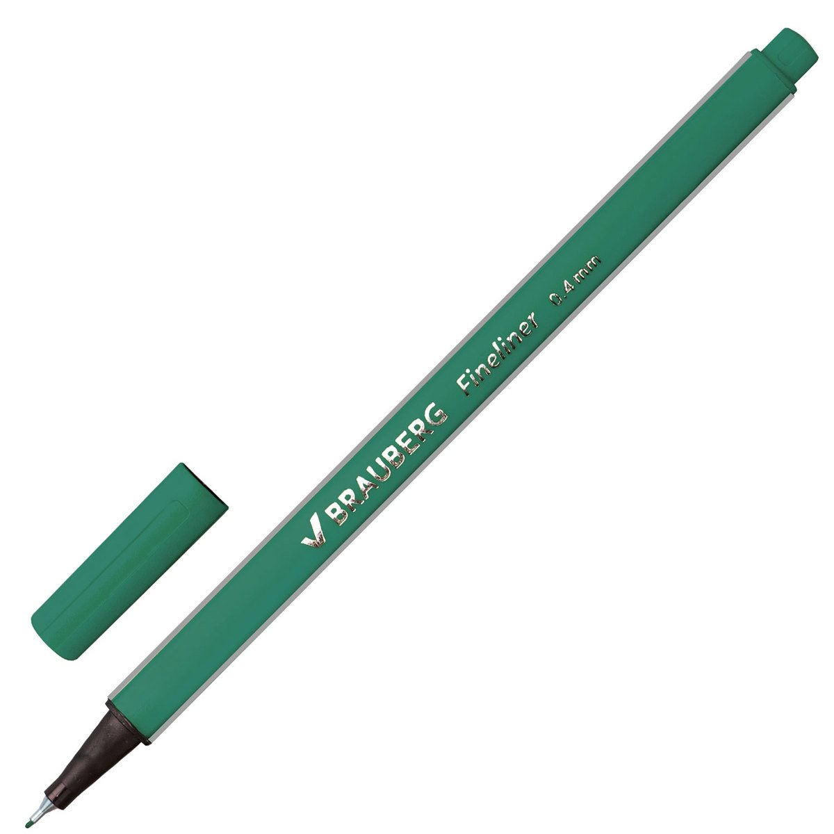 

Ручка капиллярная BRAUBERG "Aero" темно-зеленая, 0,4 мм, 142251, 142251