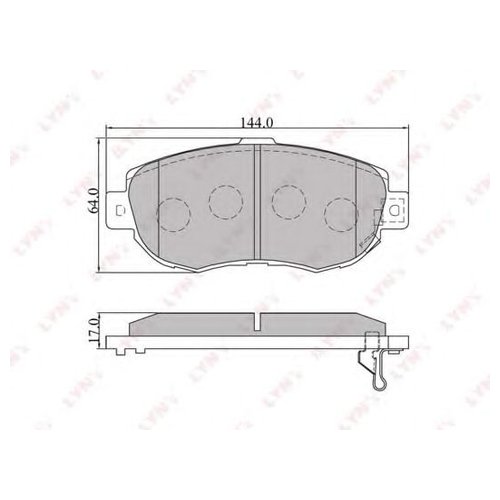

Комплект передних тормозных колодок Lynx bd7524