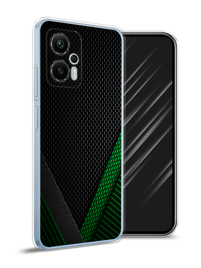 

Чехол Awog на Redmi Note 12T Pro "Зеленый карбон", Черный;зеленый, 319150-3