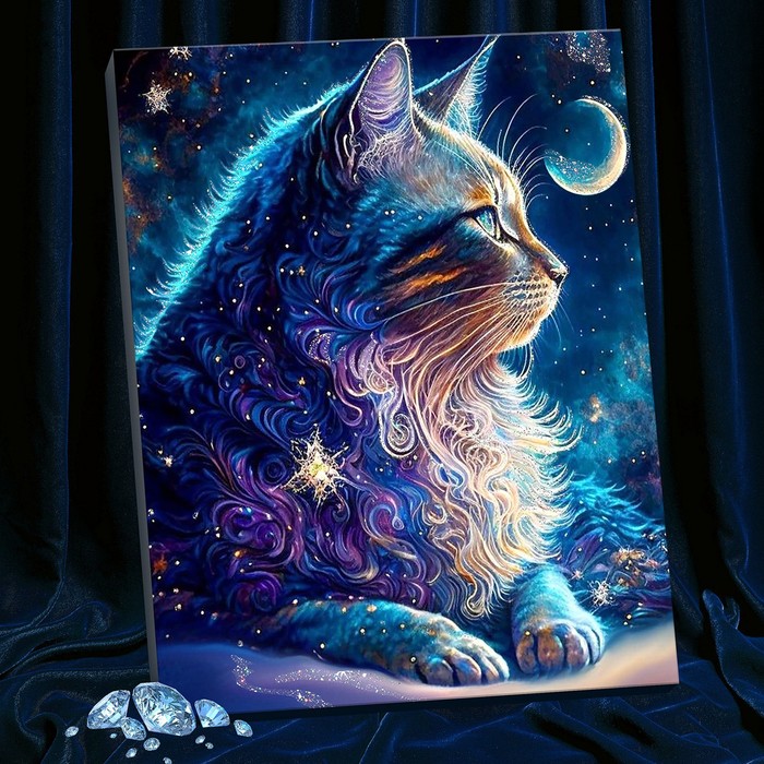 

Картина по номерам Molly Космический кот, 40х50 см, Космический кот