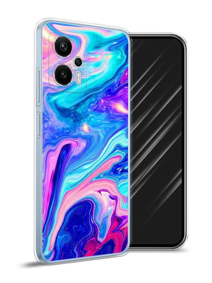 

Чехол Awog на Redmi Note 12T Pro "Потеки краски", Розовый, 319150-10