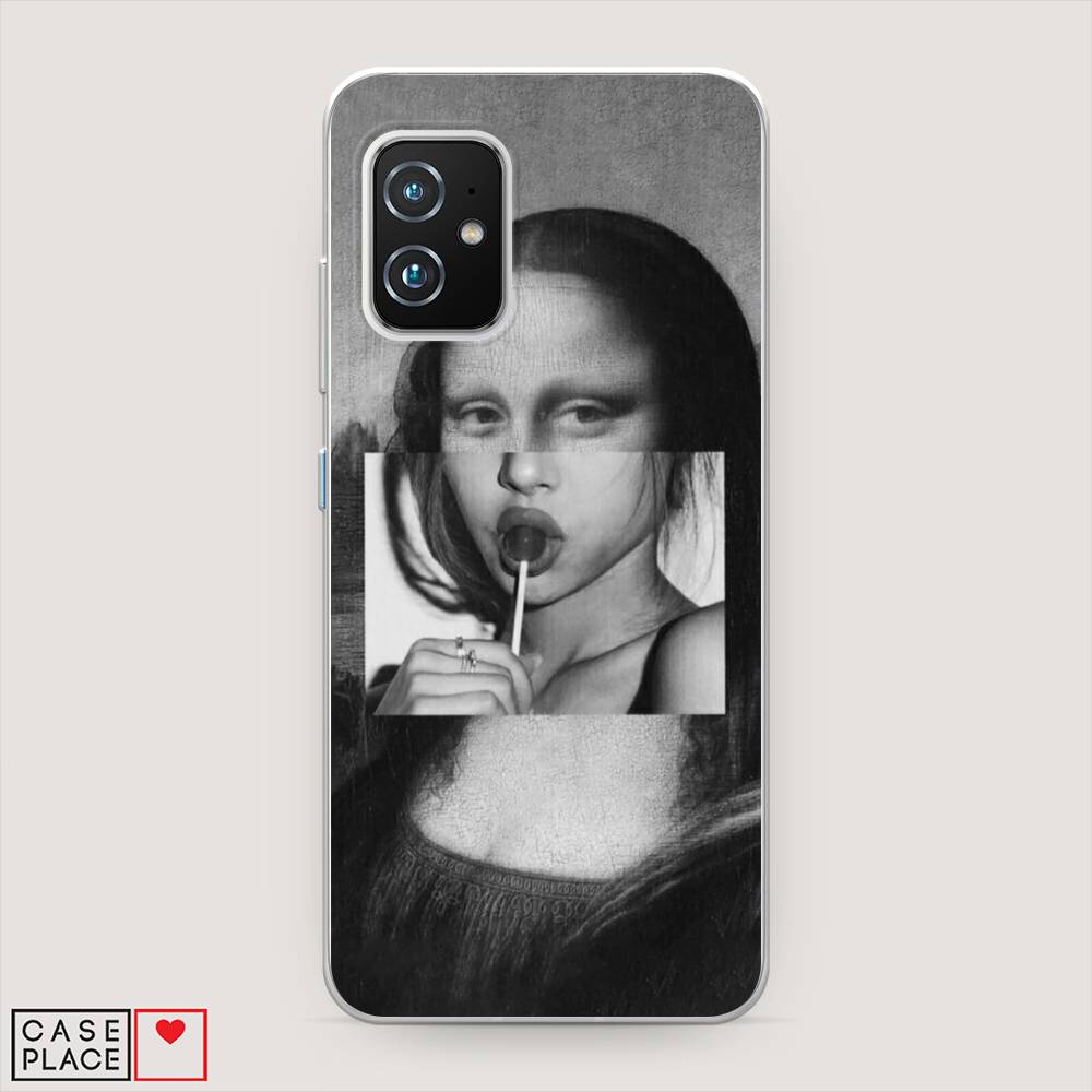 фото Чехол awog "mona lisa sucking lollipop" для asus zenfone 8 mini