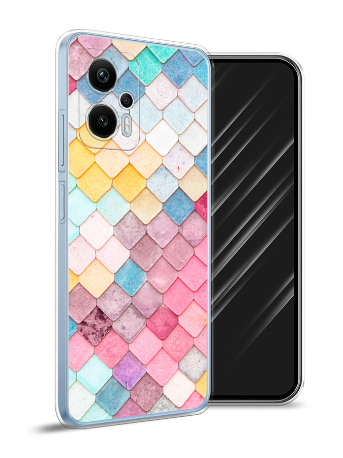 

Чехол Awog на Redmi Note 12T Pro "Нежные ромбики", Красный, 319150-4